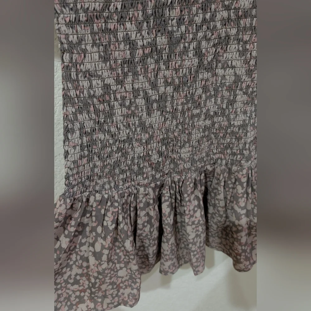 NWOT French Connection Erika Smocked Dropped Waist Mini Dress - Picture 6 of 10